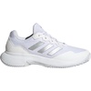 adidas Women’s Gamecourt 2 Tennis Shoes(White/Silver Metallic/White)
