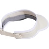 adidas Women’s Superlite Visor | Open-Top Design, Adjustable Fit, Perforated Build, Hook-and-Loop Closure, All-Day Sun Comfort(Alumina Beige/Silver Metallic/White/3)