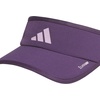adidas Women’s Superlite Visor | Open-Top Design, Adjustable Fit, Perforated Build, Hook-and-Loop Closure, All-Day Sun Comfort(Aurora Plum Purple/Powder Plum Purple/3)