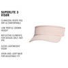 adidas Women’s Superlite Visor | Open-Top Design, Adjustable Fit, Perforated Build, Hook-and-Loop Closure, All-Day Sun Comfort(Blush Pink/Pink Tint/3)