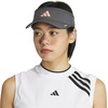 adidas Women’s Superlite Visor | Open-Top Design, Adjustable Fit, Perforated Build, Hook-and-Loop Closure, All-Day Sun Comfort(Grey Six/Rose Gold/3)
