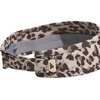 adidas Women’s Superlite Visor | Open-Top Design, Adjustable Fit, Perforated Build, Hook-and-Loop Closure, All-Day Sun Comfort(Leopard Crystal Linen-dark Brown/Dark Brown/3)