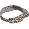adidas Women’s Superlite Visor | Open-Top Design, Adjustable Fit, Perforated Build, Hook-and-Loop Closure, All-Day Sun Comfort(Leopard Crystal Linen-dark Brown/Dark Brown/3)