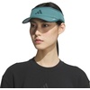 adidas Women’s Superlite Visor | Open-Top Design, Adjustable Fit, Perforated Build, Hook-and-Loop Closure, All-Day Sun Comfort(Preloved Teal Green/Aurora Green Ivy/3)