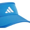 adidas Women’s Superlite Visor | Open-Top Design, Adjustable Fit, Perforated Build, Hook-and-Loop Closure, All-Day Sun Comfort(Ray Blue/White/3)