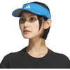 adidas Women’s Superlite Visor | Open-Top Design, Adjustable Fit, Perforated Build, Hook-and-Loop Closure, All-Day Sun Comfort(Ray Blue/White/3)