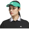 adidas Women’s Superlite Visor | Open-Top Design, Adjustable Fit, Perforated Build, Hook-and-Loop Closure, All-Day Sun Comfort(Semi Court Green/White/3)