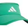 adidas Women’s Superlite Visor | Open-Top Design, Adjustable Fit, Perforated Build, Hook-and-Loop Closure, All-Day Sun Comfort(Semi Court Green/White/3)