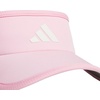 adidas Women’s Superlite Visor | Open-Top Design, Adjustable Fit, Perforated Build, Hook-and-Loop Closure, All-Day Sun Comfort(True Pink/White/3)