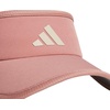 adidas Women’s Superlite Visor | Open-Top Design, Adjustable Fit, Perforated Build, Hook-and-Loop Closure, All-Day Sun Comfort(Warm Clay Pink/Wonder Alumina Grey/3)