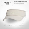 adidas Women’s Superlite Visor | Open-Top Design, Adjustable Fit, Perforated Build, Hook-and-Loop Closure, All-Day Sun Comfort(Wonder Alumina Grey/Alumina Beige/3)