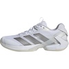 adidas Women’s Adizero Ubersonic 5 Tennis Shoes(White/Silver Metallic/White)