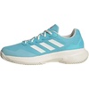 adidas Women’s Gamecourt 2 Tennis Shoes(Light Aqua Off White Bright Red)