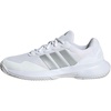 adidas Women’s Gamecourt 2 Tennis Shoes(White/Silver Metallic/Silver Metallic)