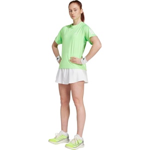 Adidas Womens Club Tennis Climacool 3-Stripes T-Shirt(Lime Burst)