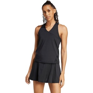 Adidas Womens Club Tennis Climacool V-Neck Tank Top(Black)