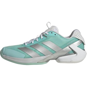 adidas Women’s Adizero Ubersonic 5 Tennis Shoes(Flash Aqua/Silver Metallic/Blush Pink)