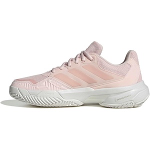 adidas Womens Courtjam Control 3 Tennis Sneakers Shoes – White | Tennis Shoes(Wonder Quartz/Crystal White)