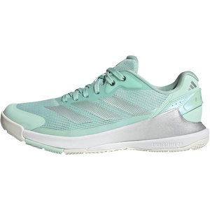 adidas Womens Crazyquick Lightstrike Padel Sneakers Shoes – Grey(Clear Mint/Silver Metallic/White)