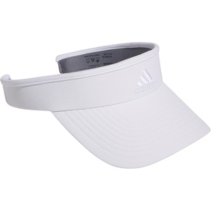 adidas Women’s Match 1 Visor | Snug Fit for Smaller Heads, Clip-On Open-Back Fit, Moisture-Wicking Sweatband, All-Day Comfort, For Tennis & Pickleball(White/White)