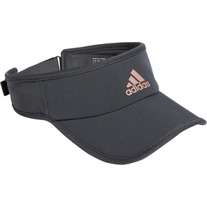 adidas Women’s Superlite Visor | Open-Top Design, Adjustable Fit, Perforated Build, Hook-and-Loop Closure, All-Day Sun Comfort(Grey Six/Rose Gold/2)