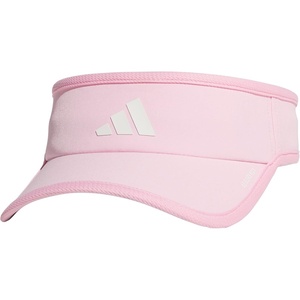 adidas Women’s Superlite Visor | Open-Top Design, Adjustable Fit, Perforated Build, Hook-and-Loop Closure, All-Day Sun Comfort(True Pink/White/3)