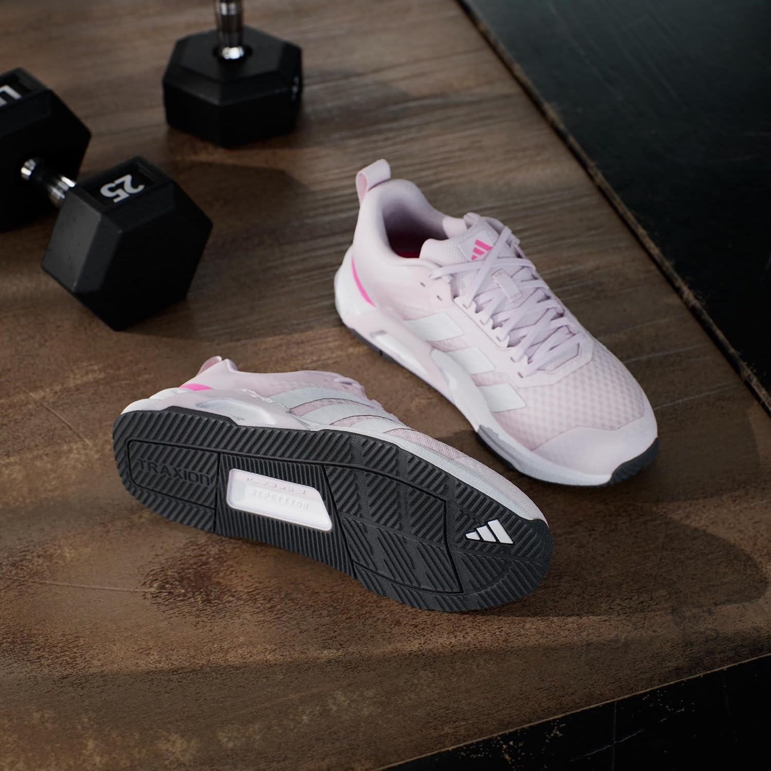 image:imageadidas Womens Dropset Control Training Sneakers Shoes BlackAlmost PinkWhiteLucid Pink