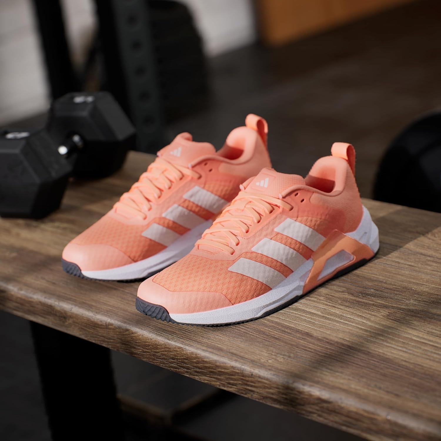 image:imageadidas Womens Dropset Control Training Sneakers Shoes BlackBeam OrangeBliss OrangeWhite