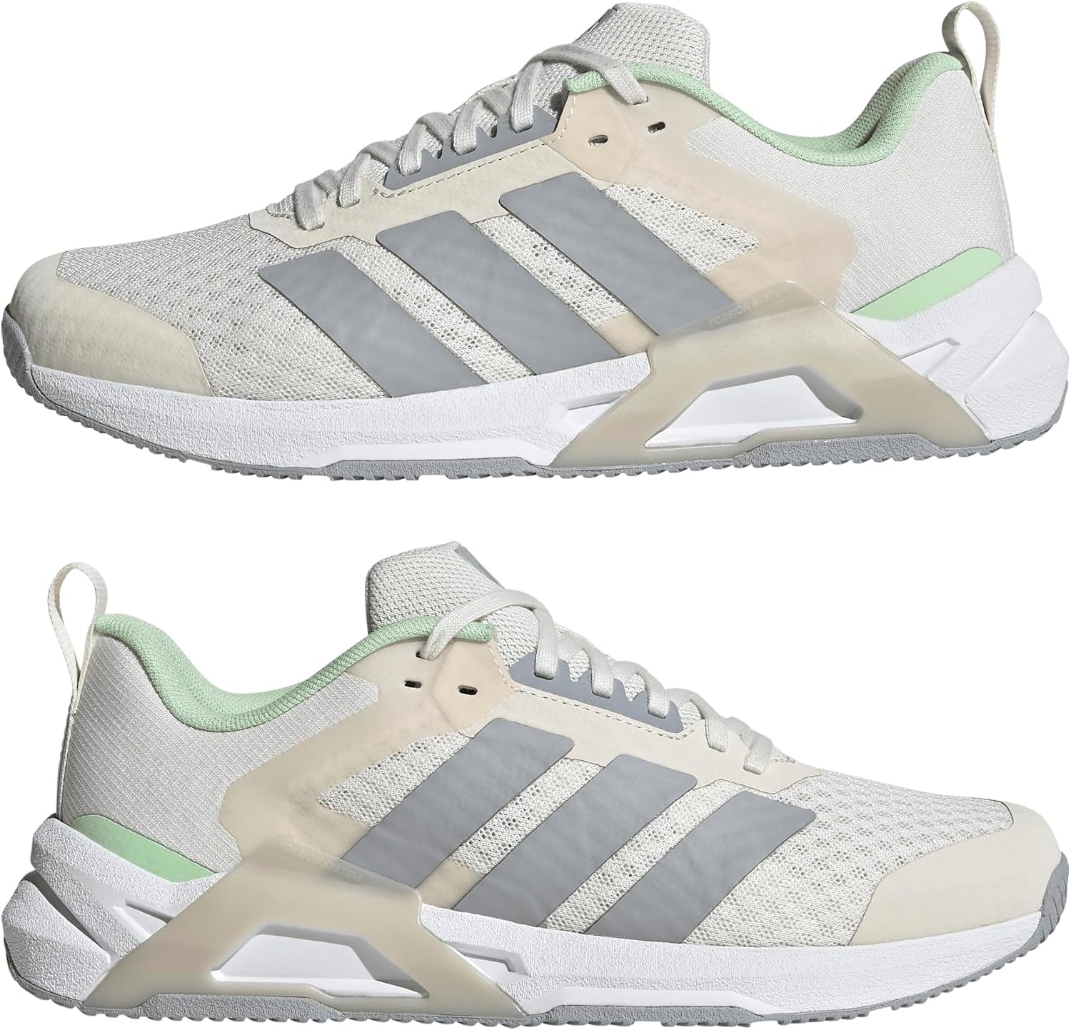 image:imageadidas Womens Dropset Control Training Sneakers Shoes BlackChalk WhiteHalo SilverLime Burst