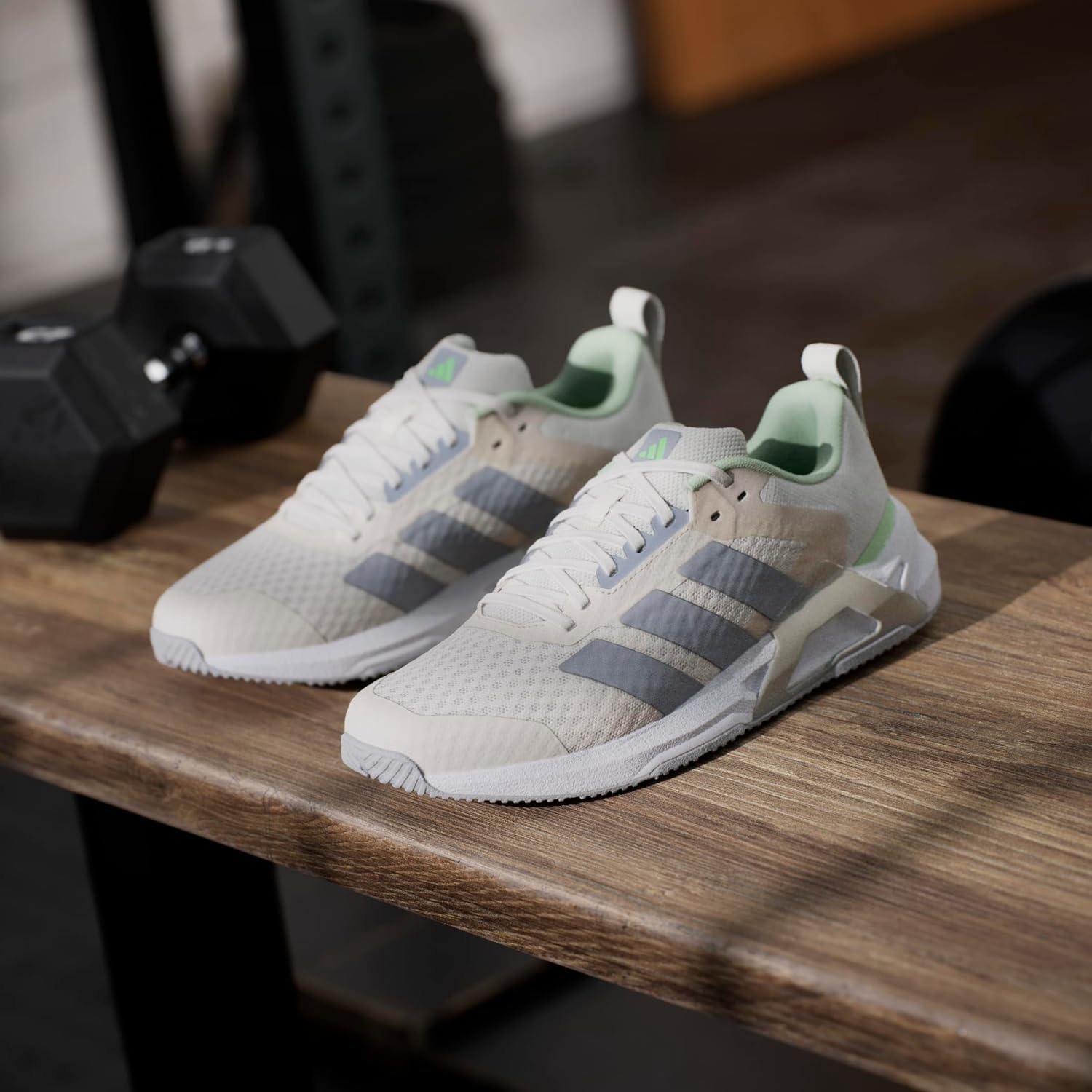 image:imageadidas Womens Dropset Control Training Sneakers Shoes BlackChalk WhiteHalo SilverLime Burst