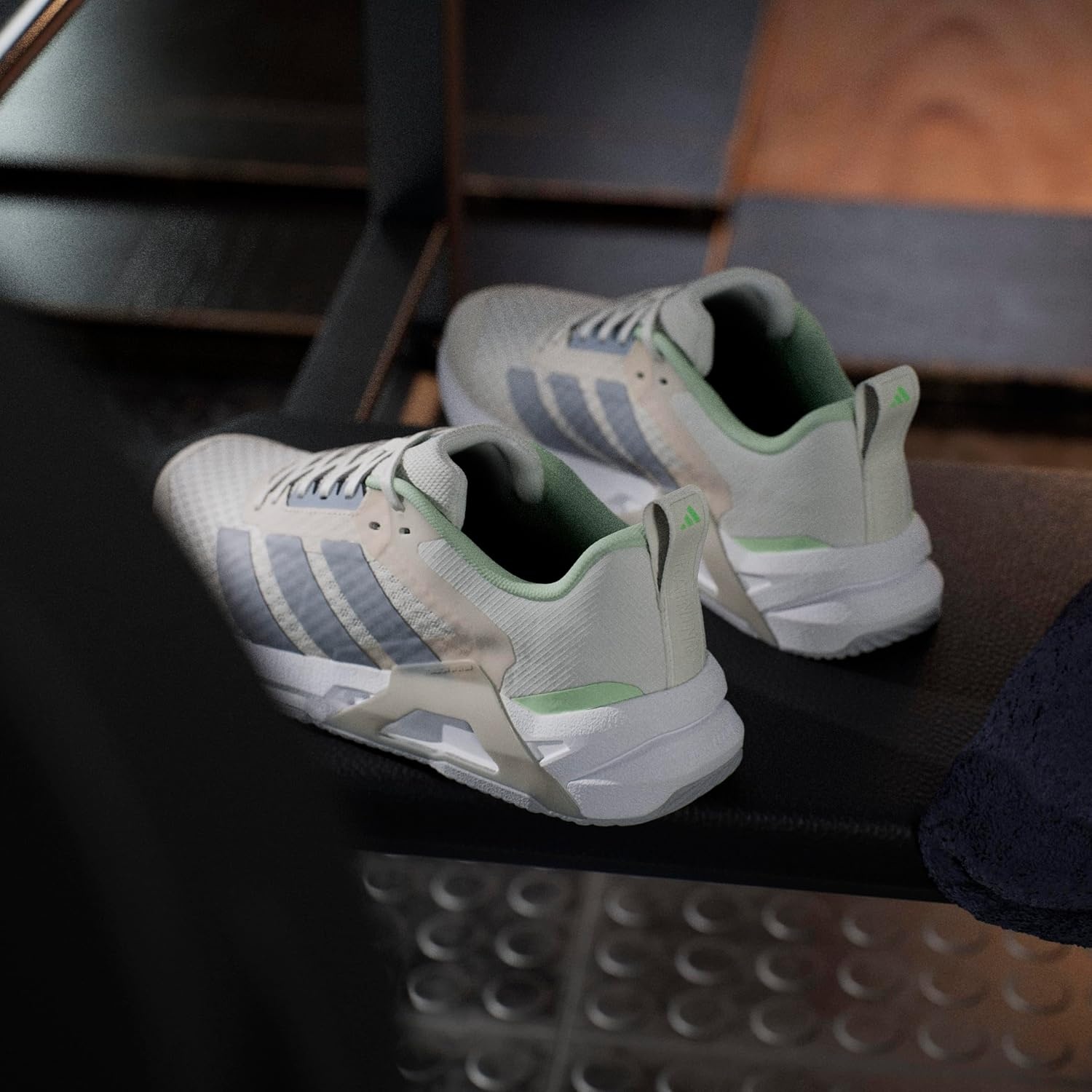 image:imageadidas Womens Dropset Control Training Sneakers Shoes BlackChalk WhiteHalo SilverLime Burst