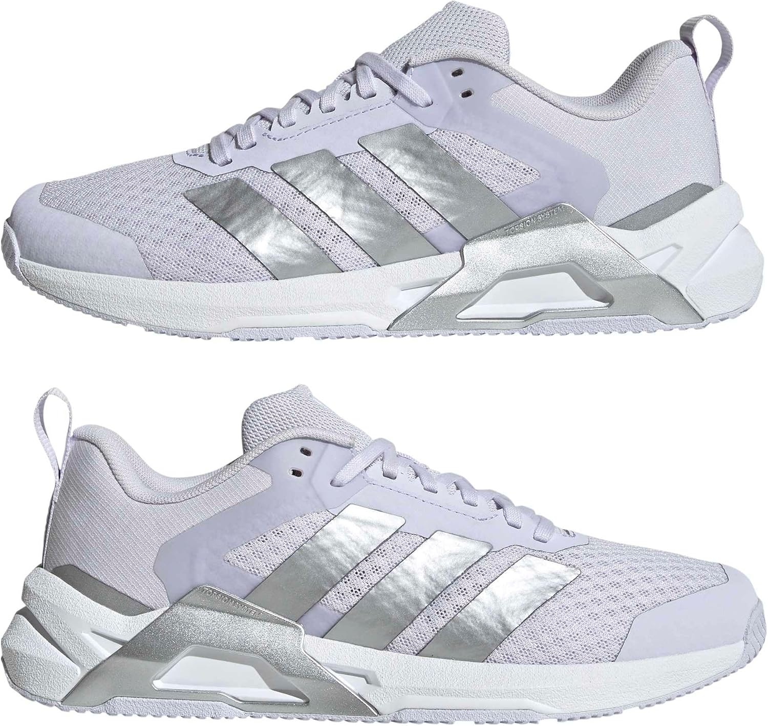 image:imageadidas Womens Dropset Control Training Sneakers Shoes BlackFrozen PurpleSilver MetallicWhite