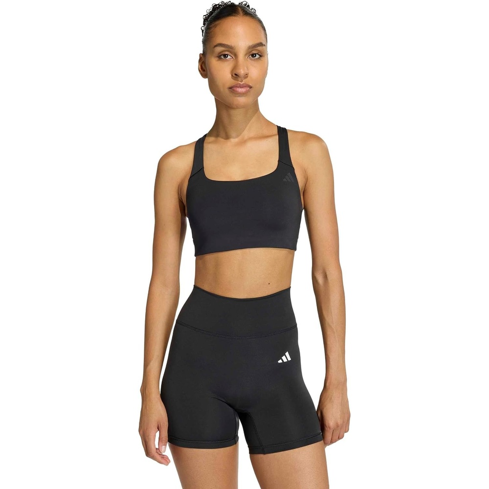image:imageadidas Womens Optime Workout Medium Support Bra Casual Casual  BlackBlack