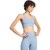 adidas Womens Optime Workout Medium Support Bra Casual Casual – Black(Silver Blue)