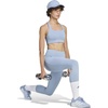 adidas Womens Optime Workout Medium Support Bra Casual Casual – Black(Silver Blue)