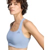 adidas Womens Optime Workout Medium Support Bra Casual Casual – Black(Silver Blue)