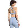 adidas Womens Optime Workout Medium Support Bra Casual Casual – Black(Silver Blue)