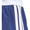 adidas Womens Pacer Workout Woven High Rise Shorts Casual Bottoms Casual – Black(Dark Blue/White)