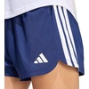 adidas Womens Pacer Workout Woven High Rise Shorts Casual Bottoms Casual – Black(Dark Blue/White)
