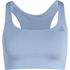 adidas Womens Optime Workout Medium Support Bra Casual Casual – Black(Silver Blue)