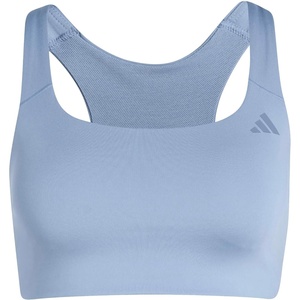 adidas Womens Optime Workout Medium Support Bra Casual Casual – Black(Silver Blue)